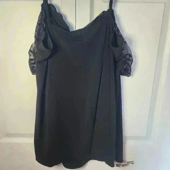 Lane Bryant Plus  Size Black Sequin Lace Trim Camisole Tank Top Size 18/20 - Picture 11 of 12